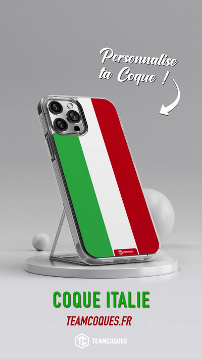 Vidéo Coque drapeau ITALIE 1 personnalisable - TEAMCOQUES