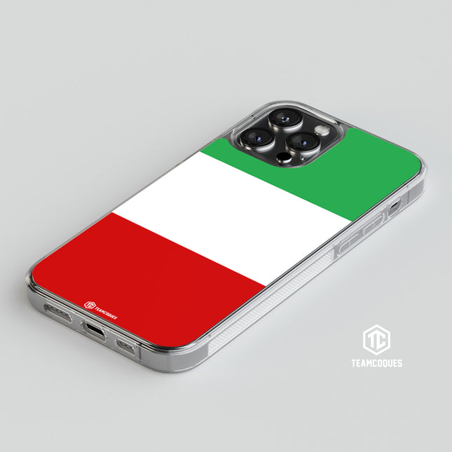 Coque drapeau ITALIE 2 personnalisable - TEAMCOQUES