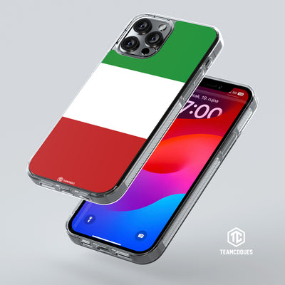 Coque drapeau ITALIE 2 personnalisable - TEAMCOQUES