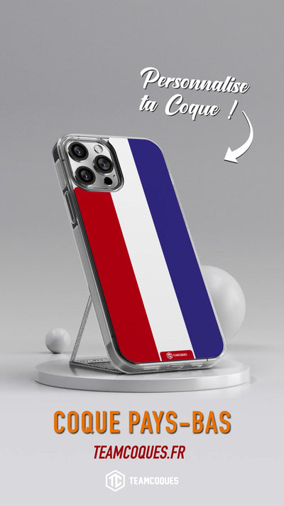 Vidéo Coque drapeau PAYS-BAS 1 HOLLANDE personnalisable - TEAMCOQUES