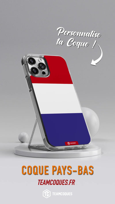 Vidéo Coque drapeau PAYS-BAS 2 HOLLANDE personnalisable - TEAMCOQUES