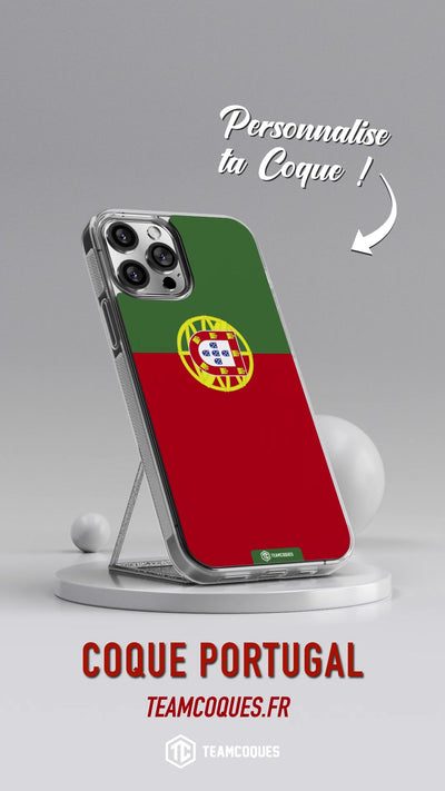 Vidéo Coque drapeau PORTUGAL personnalisable - TEAMCOQUES