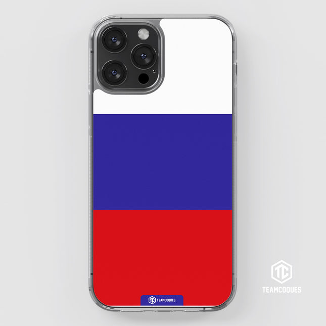 Coque drapeau RUSSIE 2 personnalisable - TEAMCOQUES