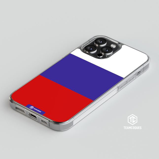 Coque drapeau RUSSIE 2 personnalisable - TEAMCOQUES