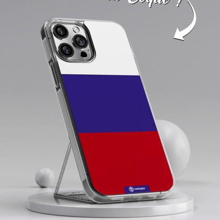 Vidéo Coque drapeau RUSSIE 2 personnalisable - TEAMCOQUES