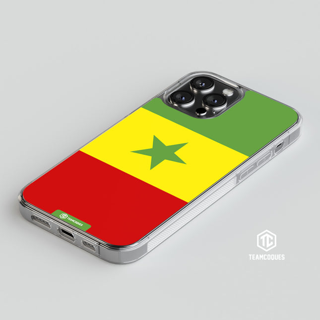 Coque drapeau SENEGAL 2 personnalisable - TEAMCOQUES