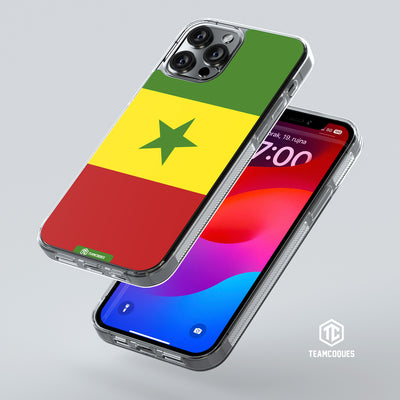 Coque drapeau SENEGAL 2 personnalisable - TEAMCOQUES