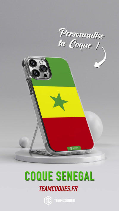 Vidéo Coque drapeau SENEGAL 2 personnalisable - TEAMCOQUES