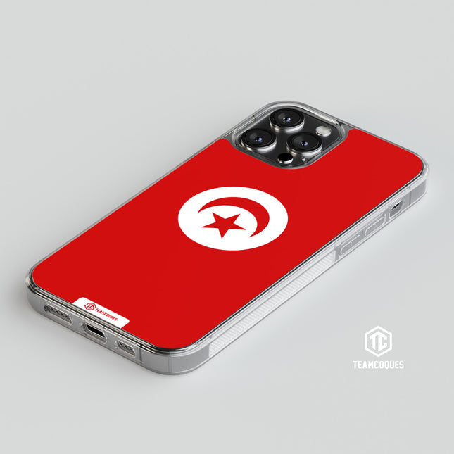 Coque drapeau TUNISIE personnalisable - TEAMCOQUES