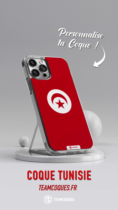 Vidéo Coque drapeau TUNISIE personnalisable - TEAMCOQUES