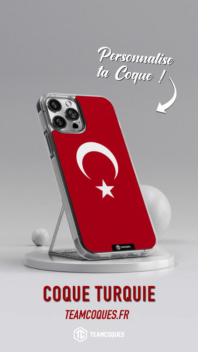 Vidéo Coque drapeau TURQUIE personnalisable - TEAMCOQUES