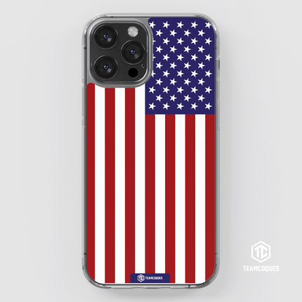 Coque drapeau USA ETATS-UNIS personnalisable - TEAMCOQUES