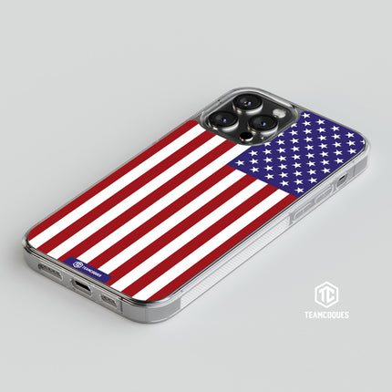 Coque drapeau USA ETATS-UNIS personnalisable - TEAMCOQUES