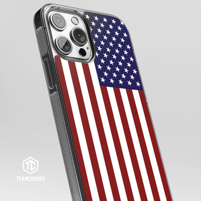 Coque drapeau USA ETATS-UNIS personnalisable - TEAMCOQUES