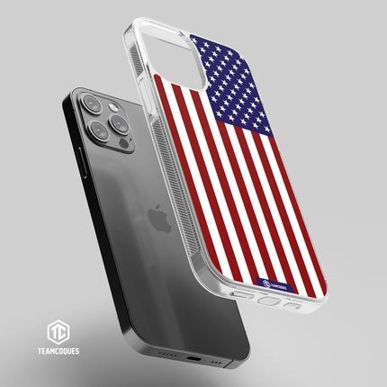 Coque drapeau USA ETATS-UNIS personnalisable - TEAMCOQUES