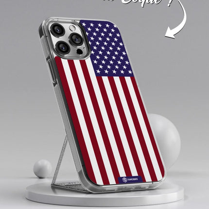 Vidéo Coque drapeau USA ETATS-UNIS personnalisable - TEAMCOQUES