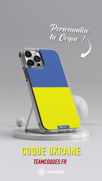 Vidéo Coque drapeau UKRAINE personnalisable - TEAMCOQUES