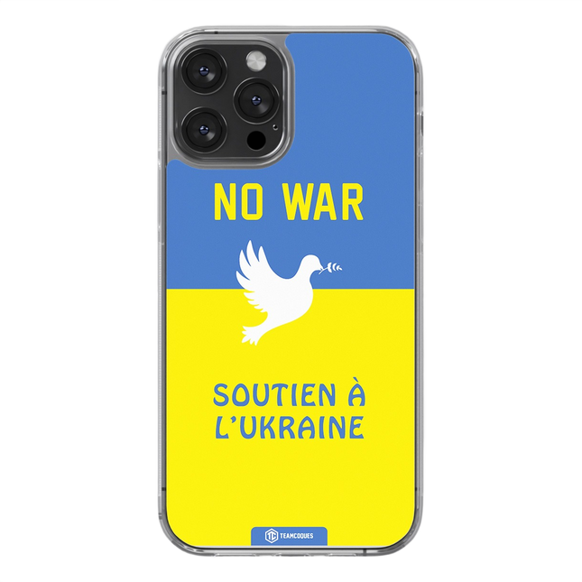 Coque drapeau UKRAINE SOUTIEN - NO WAR personnalisable - TEAMCOQUES