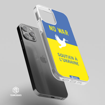 Coque drapeau UKRAINE SOUTIEN - NO WAR personnalisable - TEAMCOQUES