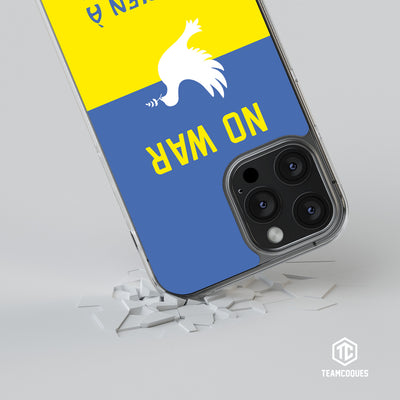 Coque drapeau UKRAINE SOUTIEN - NO WAR personnalisable - TEAMCOQUES