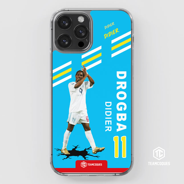 Coque joueur DIDIER DROGBA MARSEILLE OM 1 - TEAMCOQUES