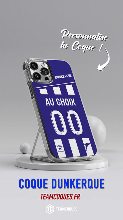 Vidéo Coque foot DUNKERQUE personnalisable - TEAMCOQUES