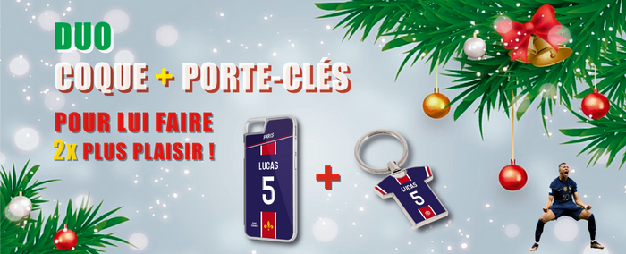 TEAMCOQUES - Duo Coques de smartphones et Porte-clés pour lui faire 2x plus plaisir pour Noël