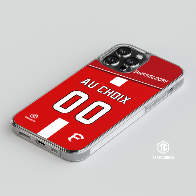Coque foot DUSSELDORF personnalisable - TEAMCOQUES