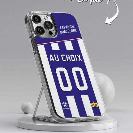 Vidéo Coque foot ESPANYOL BARCELONE personnalisable - TEAMCOQUES