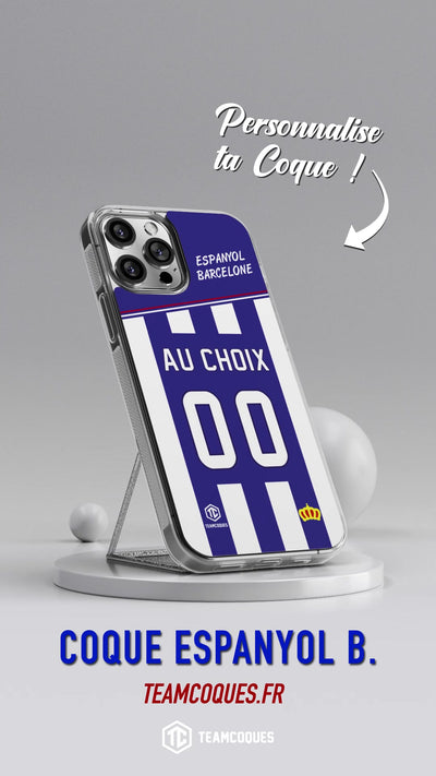 Vidéo Coque foot ESPANYOL BARCELONE personnalisable - TEAMCOQUES