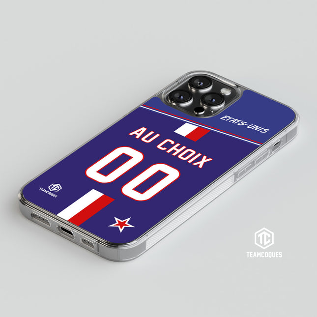 Coque foot ETATS-UNIS personnalisable - TEAMCOQUES