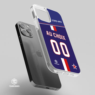Coque foot ETATS-UNIS personnalisable - TEAMCOQUES