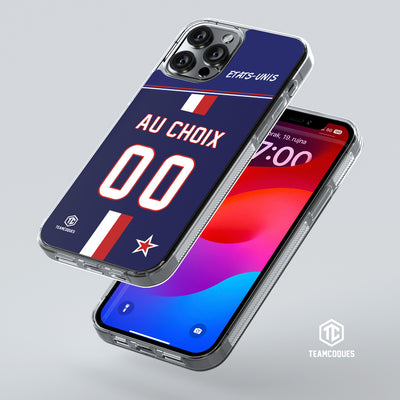 Coque foot ETATS-UNIS personnalisable - TEAMCOQUES