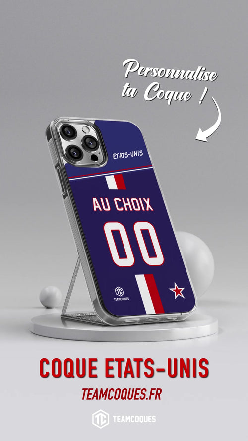 Vidéo Coque foot ETATS-UNIS personnalisable - TEAMCOQUES