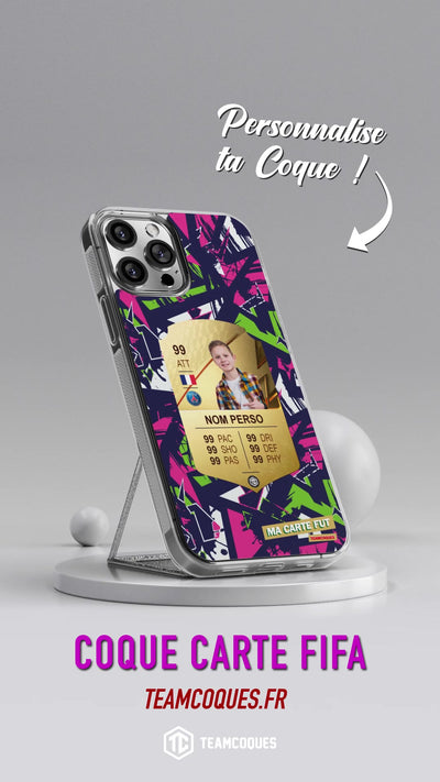 Vidéo Coque design CARTE FIFA FUT 03 personnalisable - TEAMCOQUES