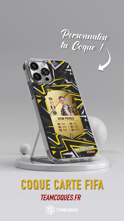 Vidéo Coque design CARTE FIFA FUT 07 personnalisable - TEAMCOQUES