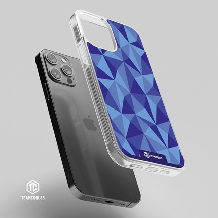Coque design FACETTES BLEU - TEAMCOQUES
