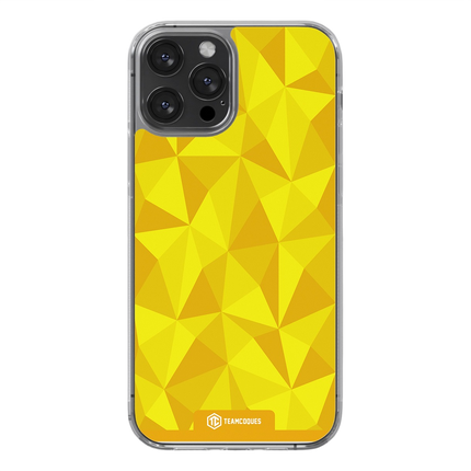 Coque design FACETTES JAUNE - TEAMCOQUES