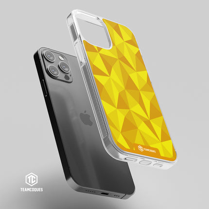 Coque design FACETTES JAUNE - TEAMCOQUES