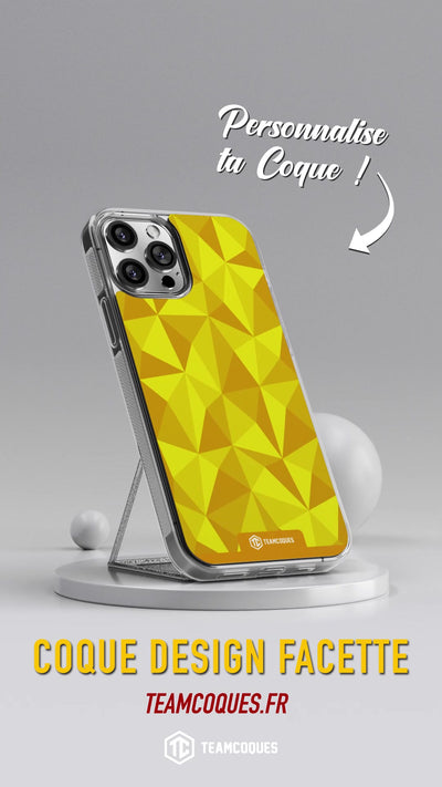 Vidéo Coque design FACETTES JAUNE - TEAMCOQUES