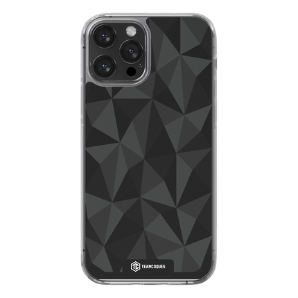 Coque design FACETTES NOIR - TEAMCOQUES
