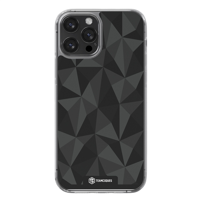 Coque design FACETTES NOIR - TEAMCOQUES