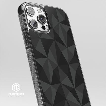 Coque design FACETTES NOIR - TEAMCOQUES