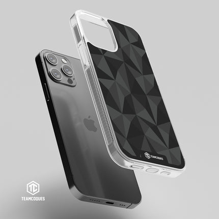 Coque design FACETTES NOIR - TEAMCOQUES