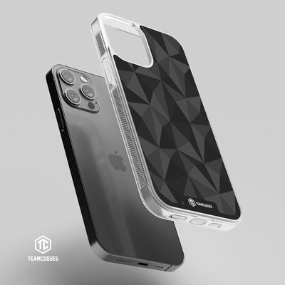 Coque design FACETTES NOIR - TEAMCOQUES