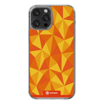 Coque design FACETTES ORANGE - TEAMCOQUES