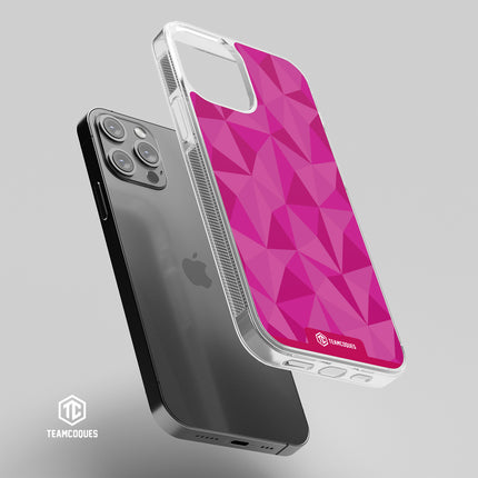 Coque design FACETTES ROSE - TEAMCOQUES