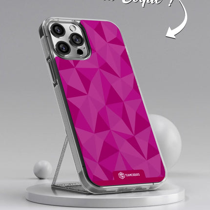 Vidéo Coque design FACETTES ROSE - TEAMCOQUES