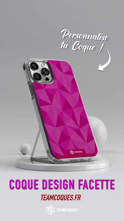 Vidéo Coque design FACETTES ROSE - TEAMCOQUES