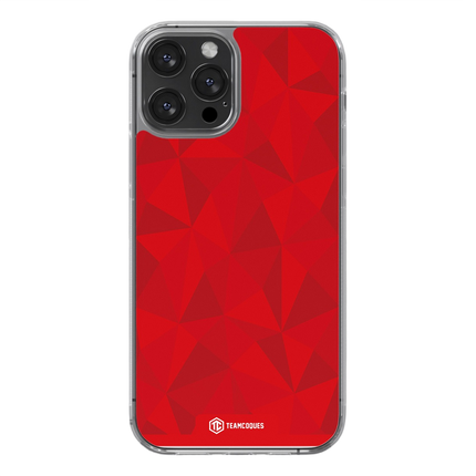Coque design FACETTES ROUGE - TEAMCOQUES